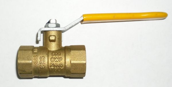Кран газовый шаровый G 1/2 ручка ду15 S88D00