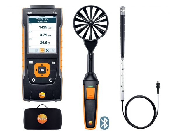 testo 440 Комплект для вентиляции 2 с Bluetooth® - testo 440 Комплект для вентиляции 2 с Bluetooth®