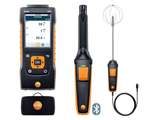 testo 440 Комплект уровня комфорта с Bluetooth® - testo 440 Комплект уровня комфорта с Bluetooth®