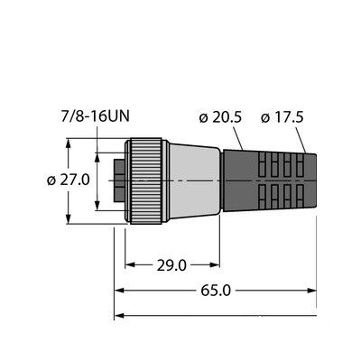 RKM CBC5 5711-1M Полевой кабель DeviceNet, CANopen, оболочка TPE