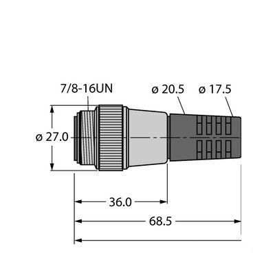 RSM 5711-1M Полевой кабель DeviceNet, CANopen, оболочка TPE