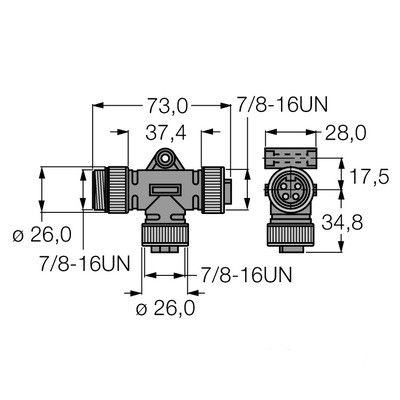 RSV-2RKV 49 Т-разветвитель