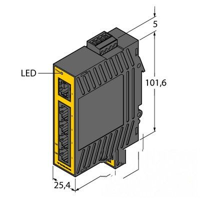 SE20-84X-RJ522 Промышленный неуправляемый коммутатор Ethernet