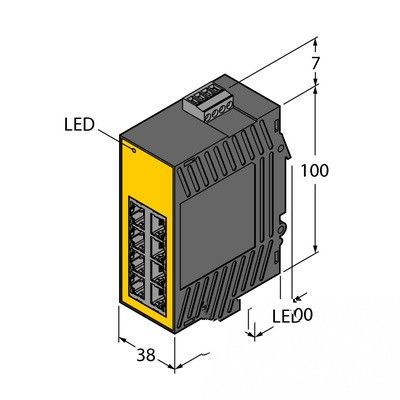 SE20-84XT-RJ822 Промышленный неуправляемый коммутатор Ethernet