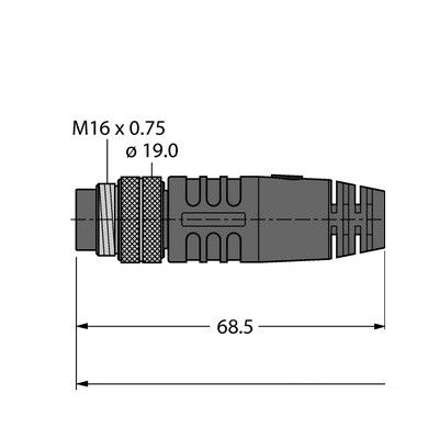 BSM 19-E01-3/S90 Кабель для датчиков и приводов