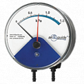 A2G-10-(-100...100)Па-снизу-2хG1/8" манометр дифференциальный для установки на стену