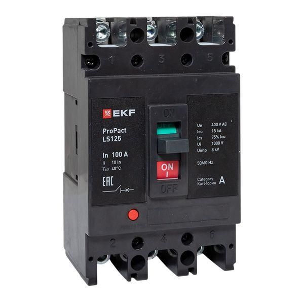 Автоматический выключатель LS125 18кА 3P 100А ProPact EKF