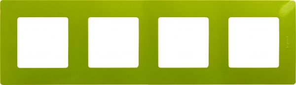 Рамка 4-местная зеленый папоротник ETIKA