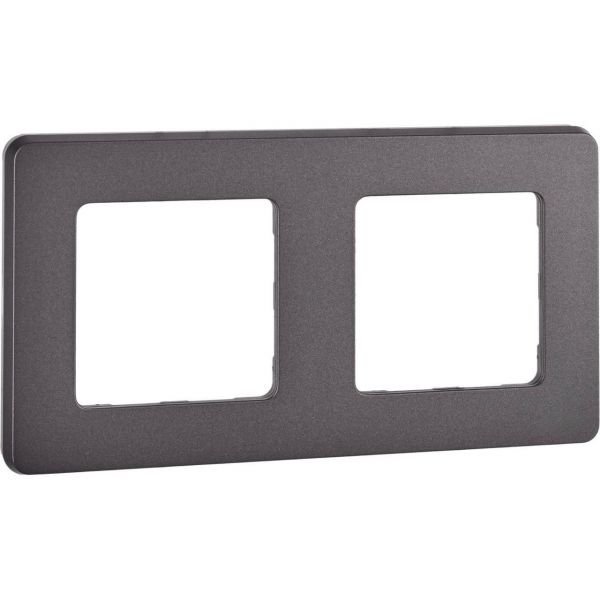 Рамка 2-местная дымчатый INSPIRIA