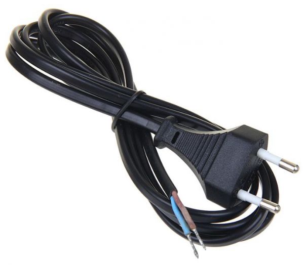 Кабель питания с плоской вилкой
