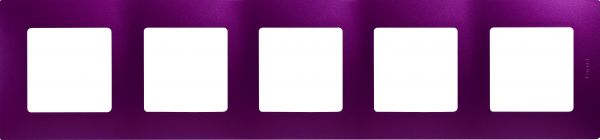 Рамка 5-местная сливовый ETIKA