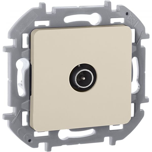 Розетка TV проходная слоновая кость INSPIRIA