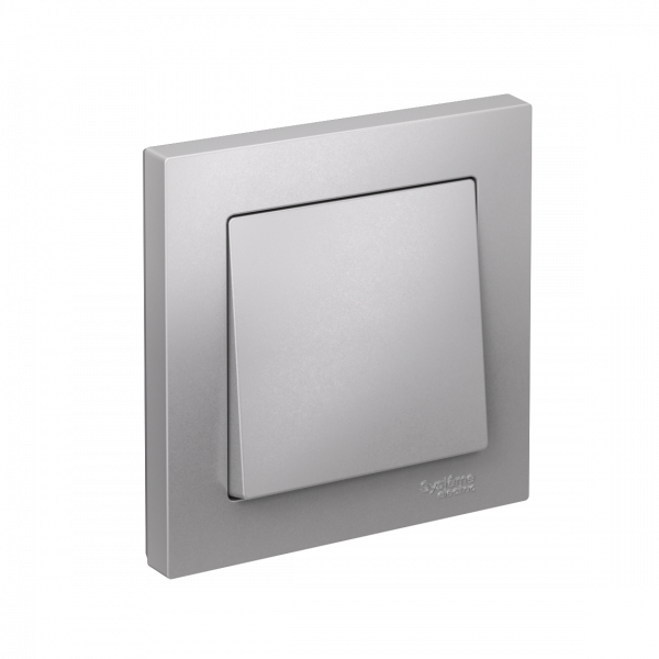 ATLASDESIGN 1-клавишный ВЫКЛЮЧАТЕЛЬ, сх.1, 10АХ, в сборе, быстрозажимные клеммы, АЛЮМИНИЙ