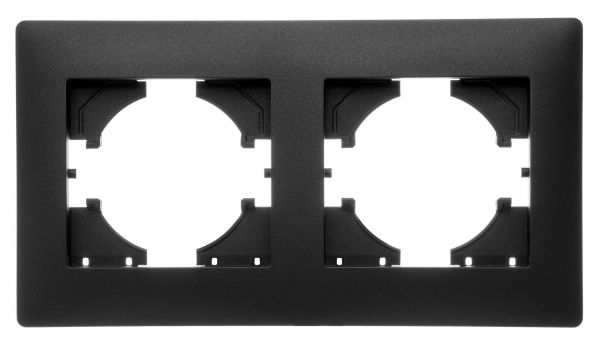 Рамка 2-местная Bravo, графит