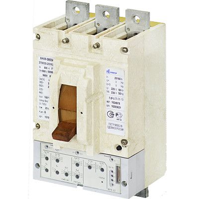 Выключатель автоматический ВА08-0405С-356910-20УХЛ3 400 А, 660 В короткие вывода