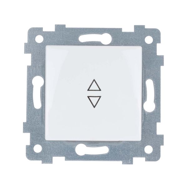 Мария Механизм переключателя на два направления одноклавишного скр.уст. С610-442 белый