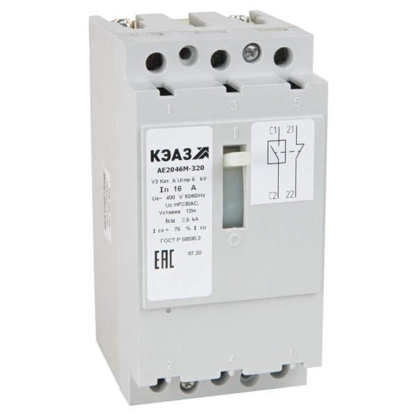 Выключатель автоматический АЕ2046М-100-40А-12Iн-400AC-У3