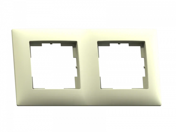Мария Рамка двухместная МРФИ11.11.00.00,  слоновая кость