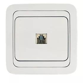 Mimoza Розетка TF евро белая