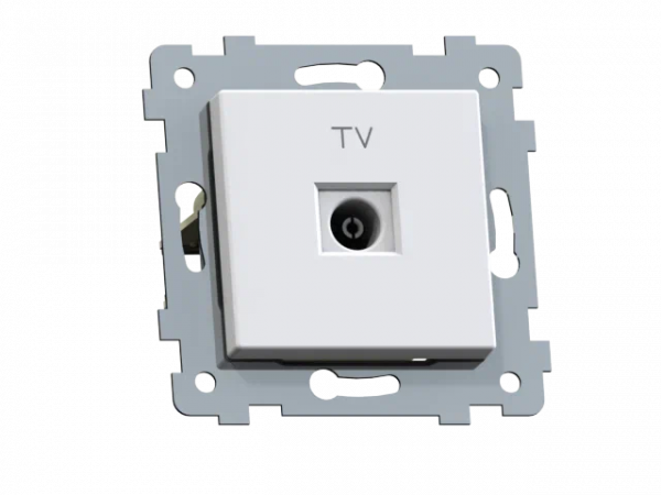 Аксиома  Механизм розетки телевизионной скрытой установки РТВ1-460, белый