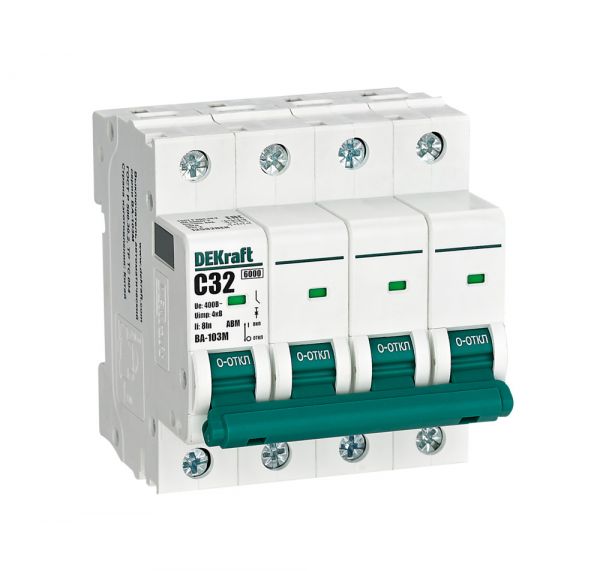 Выключатель автоматический 4P 32А C 6кА ВА-103M