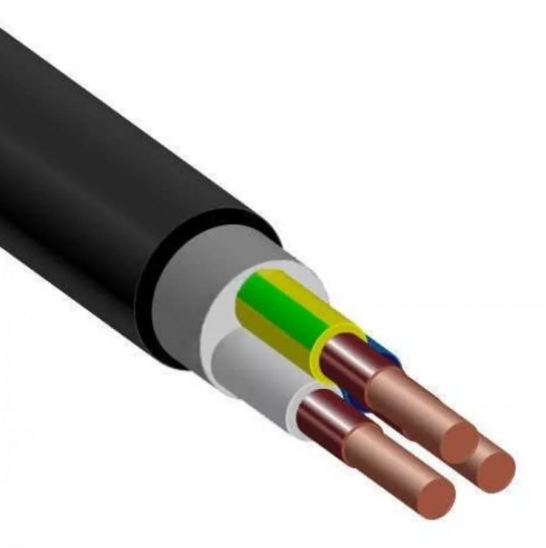 Кабель силовой ВВГнг(А)-FRLS 3х2.5 (N,PE)-0.660 однопроволочный
