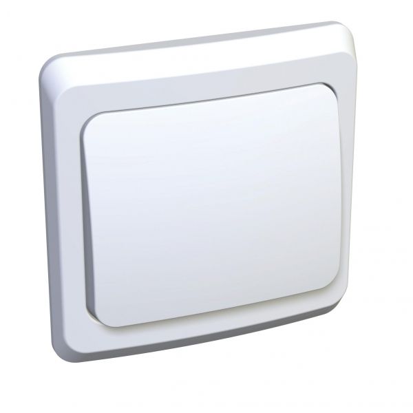 ЭТЮД Выключатель с самовозвратом белый