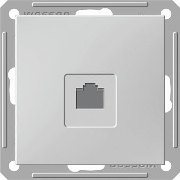 W59 Розетка компьютерная скрытая в рамку белая