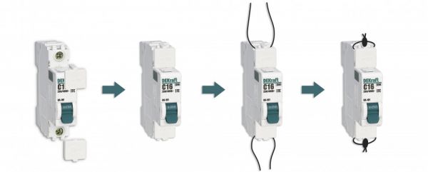 Заглушка клеммная пломбируемая для автоматического выключателя ВА-101