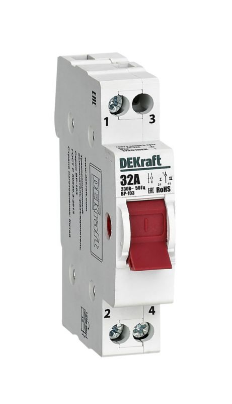 Выключатель-разъединитель трехпозиционный 1P 32A ВР-103