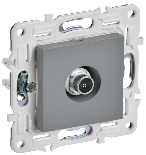 SKANDY Розетка TV оконечная SK-A12Gr серый IEK