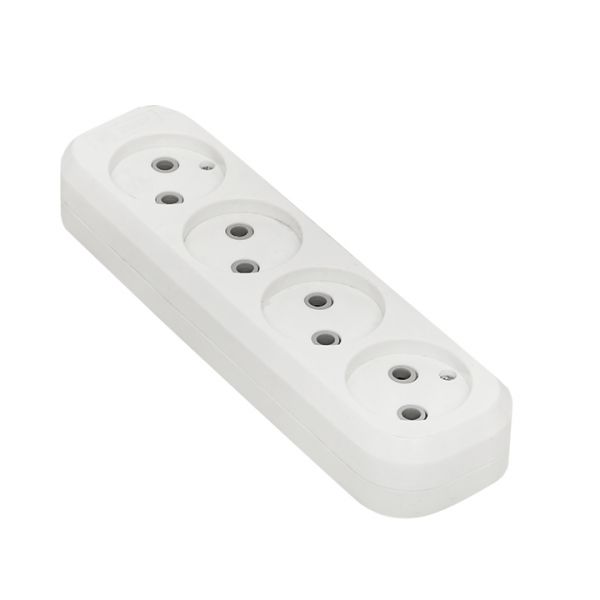 Колодка 4 гнезда без заземления 10А Эксперт