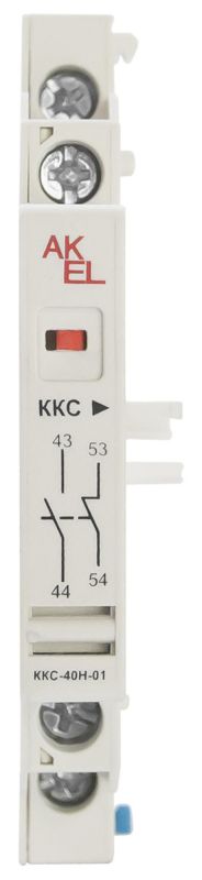 Контакт дополнительный выключателя защиты двигателя ВА47 ММС ККС, 1НO+1НО, ММС-40Н Боковой AL(НО) + AX(НО)