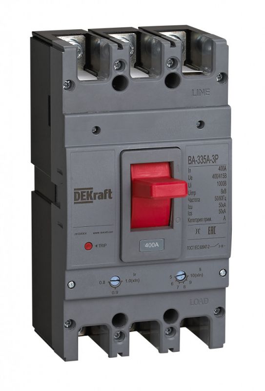 Силовой автоматический выключатель 3P 500A 50кА ВА-335А