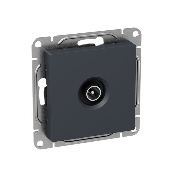Механизм розетки TV  одиночная  графит Эпика EKF