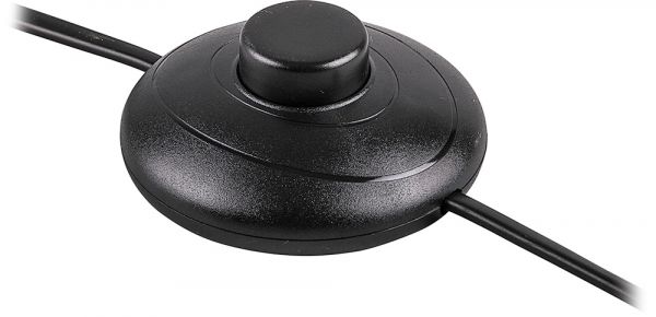 Шнур сетевой с ножным выключателем пластик, черный