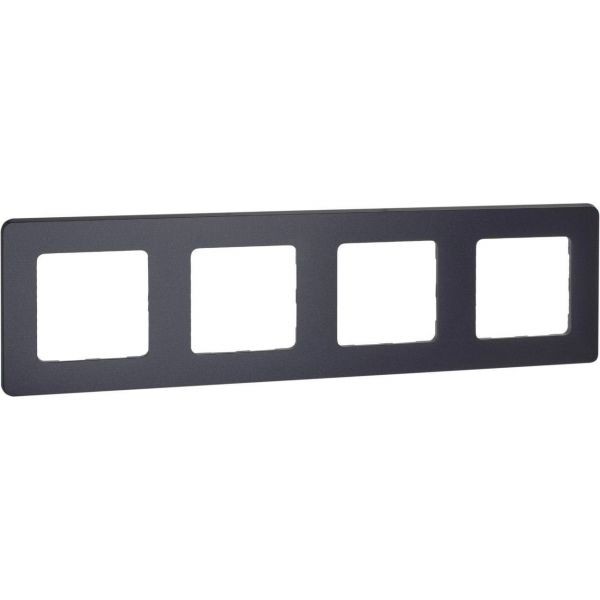 Рамка 4-местная антрацит INSPIRIA