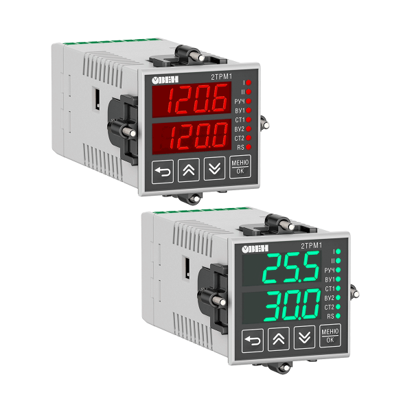 Измеритель-регулятор двухканальный 2ТРМ1-Щ5.У2.РР.RS