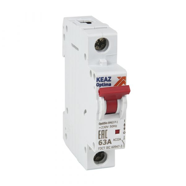 Выключатель нагрузки модульный OptiDin DM63P-140-OM4-РЕГ