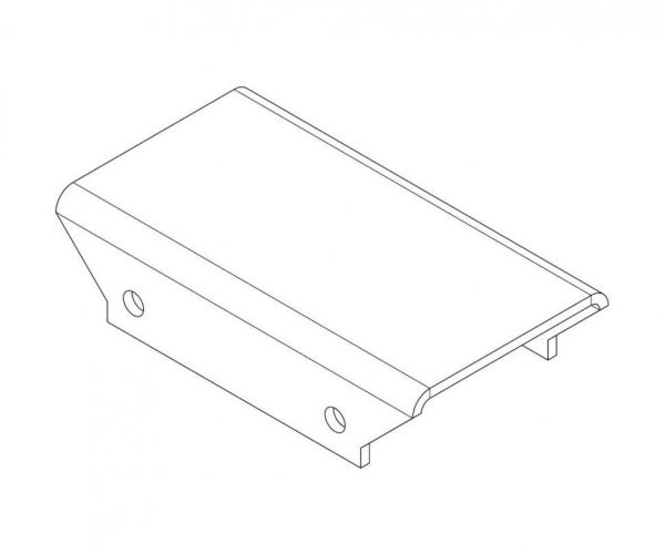 Накладка -MB-16.3 прямая верхняя (секция - секция)
