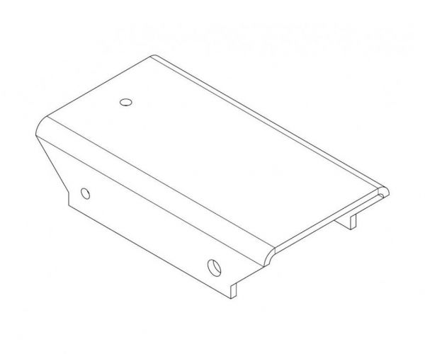 Накладка -MB-16.8 прямая верхняя (доп. секция-секция)