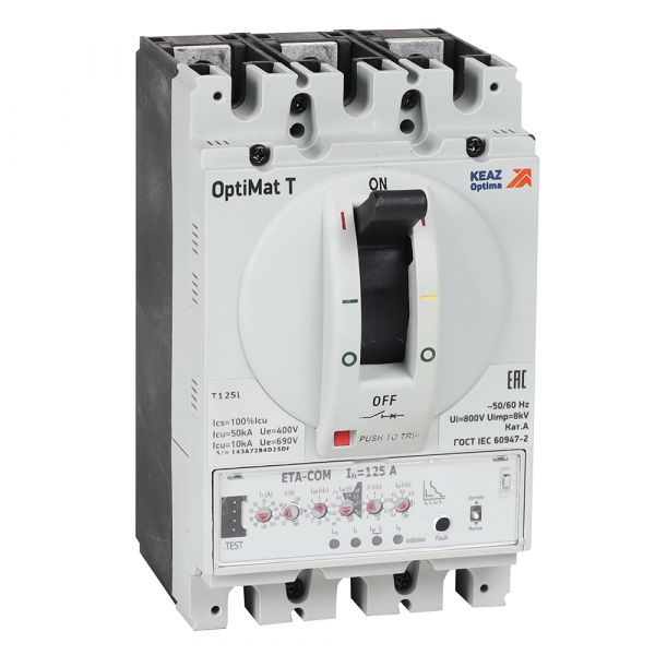 Выключатель автоматический OptiMat T125L ETA 63 A 4P