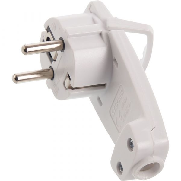 Вилка угловая плоская с кольцом с/з, белый