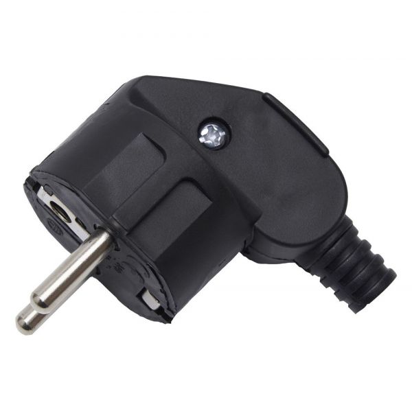 Вилка угловая с/з, черный