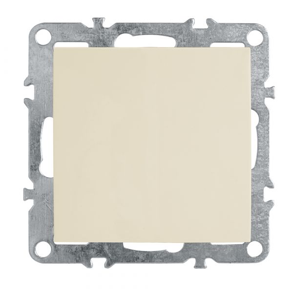 Выключатель одноклавишный (механизм), 250В, 10А, серия Эрна, слоновая кость Stekker