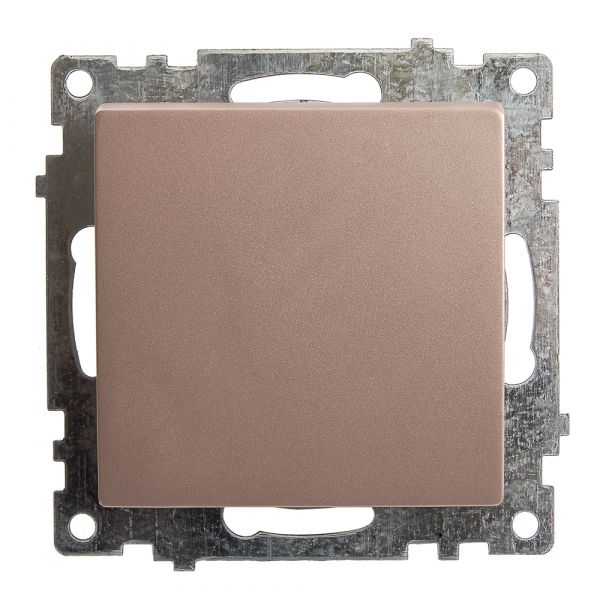 Выключатель 1-клавишный (механизм) 250В, 10А, серия Катрин, шампань Stekker