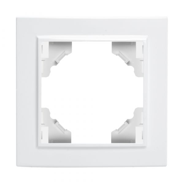 Рамка одноместная, Эрна, белый Stekker