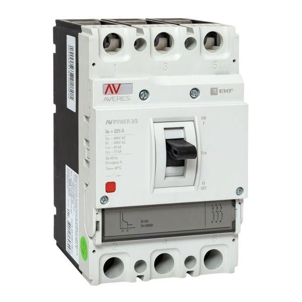 Выключатель автоматический AV POWER-2/3 225А 80kA TR AVERES