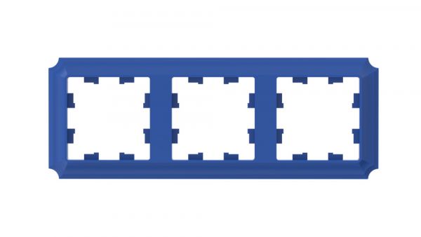 ATLASDESIGN ANTIQUE 3-постовая рамка, универсальная, АКВАМАРИН