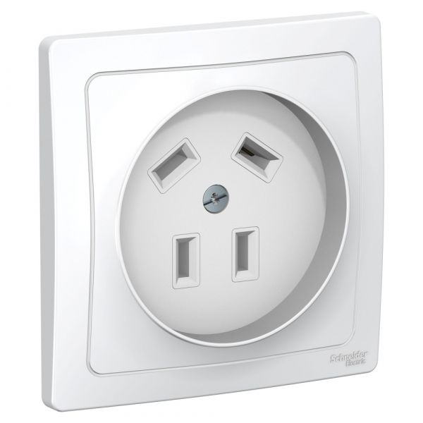 BLANCA С/У розетка силовая 3К+З, 32А, 440В, белый